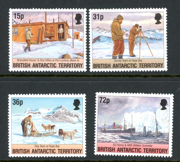 British Antarctic Territory 214-7 MNH mint Ships      (Inv 001063)