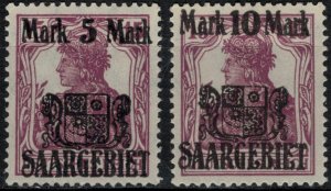 Saar #66-7*  CV $11.50