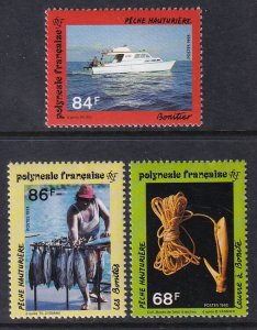 French Polynesia 612-614 MNH VF