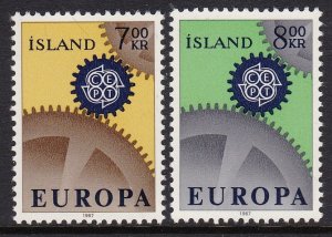 389-90 1967 Europa MNH