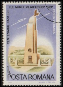 Romania C252 - Cto - 1L A. Vlaicu Memorial, Banesti-Prahava (1982)