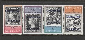 1980 Antigua-Barbuda - Sc 423-6 - MNH VF - 4 single - London 80