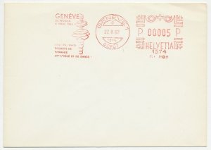 Proof / Test meter cover Switzerland 1962 European Championships Figure Skating