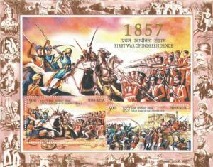 INDIA 2007 First War of Independence 10nos. MINIATURE SHEET M/S MNH