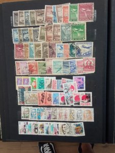 Extensive Collection of +3000 Latin American used Stamps in stockbook variety