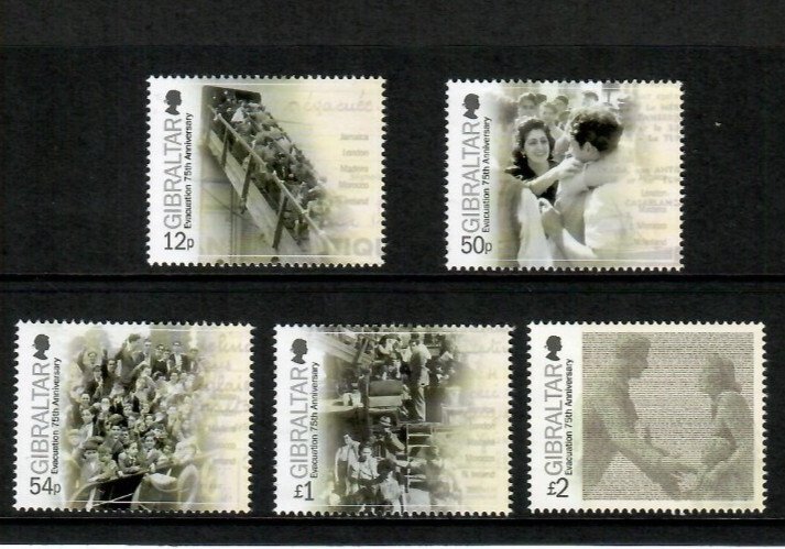 Gibraltar 2014 - Evacuation Force - Set of 5 stamps - Scott #1470-74 - MNH