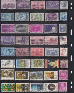 Stamp Collection Used Some Mint Hinged / Columbian Commemoratives / Pony Express