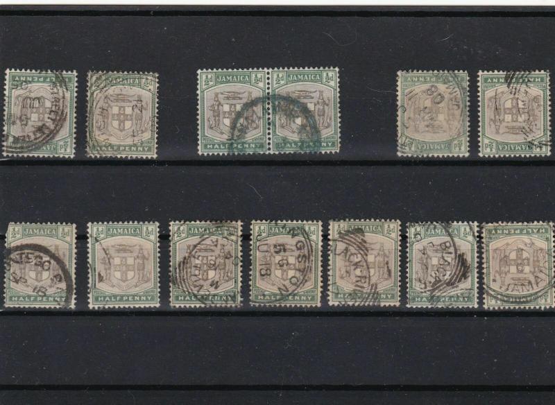 jamaica used stamps ref 13666