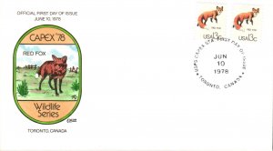 #1757 Capex Wildlife Collins FDC Set