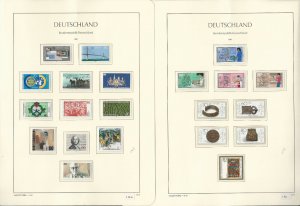 Germany Stamp Collection on 24 Hingless Lighthouse Pages, 1985-1990, JFZ