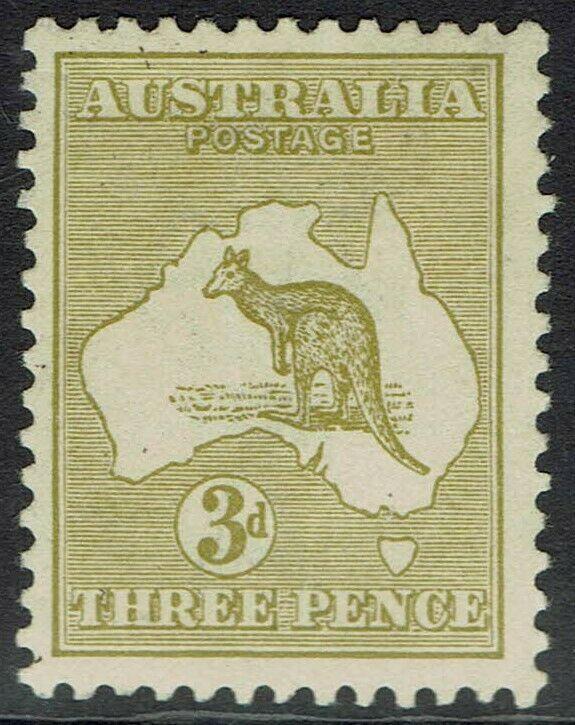 AUSTRALIA 1915 KANGAROO 3D DIE II 3RD WMK 