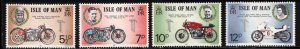 ISLE OF MAN Scott # 66-9 MNH - Motorcycles