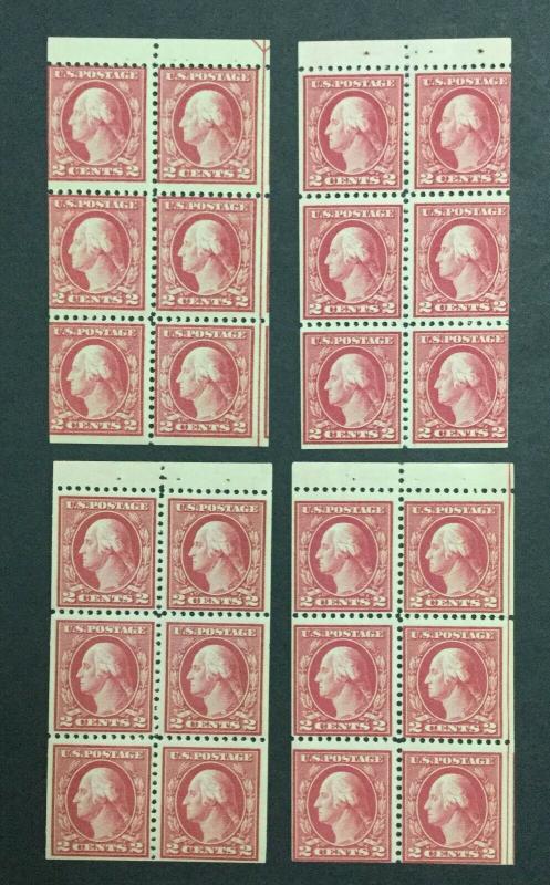 MOMEN: US #499e BOOKLETS 4 POSITIONS MINT OG NH #24791