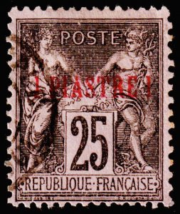 France Offices in Turkey, Levant Scott 1 (1885) Used F, CV $16.00 C