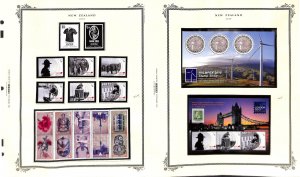 New Zealand Stamp Collection on 11 Scott Specialty Pages, 2010-2011 Mint NH (CI)