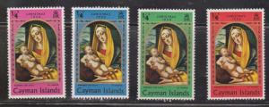 CAYMAN ISLANDS Scott # 242-5 MH - Christmas Issue 1969