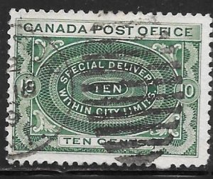 Canada E1: 10c Express Delivery Text, used, F-VF