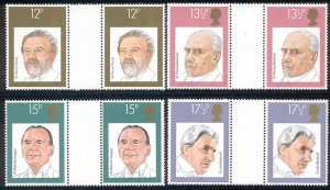 Great Britain - 1980 MNH 4 gutter pairs #920-3 Lot #0_20