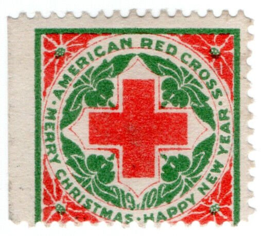 (I.B) US Cinderella : Red Cross Christmas Seal (1910)