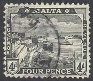 Malta Sc# 63 Used 1915 Valletta Harbor