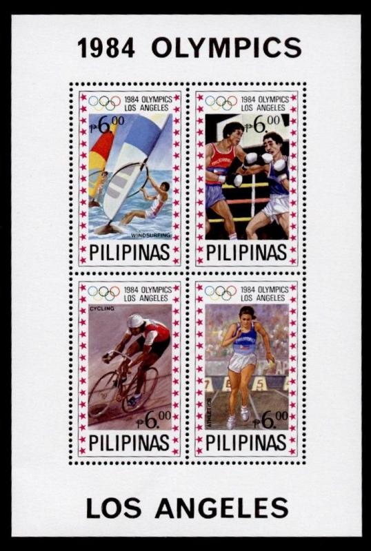 Philippines 1705 MNH Olympic Sports, Boxing, Cycling, Athletics