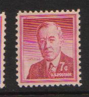 #1040 MNH  7c Woodrow Wilson 1954-61 Liberty Series