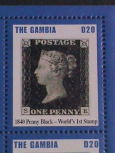 GAMBIA STAMP-2004- SC#2871 WORLD RARE AND FAMOUS POSTAGE STAMPS MNH S/S SHEET