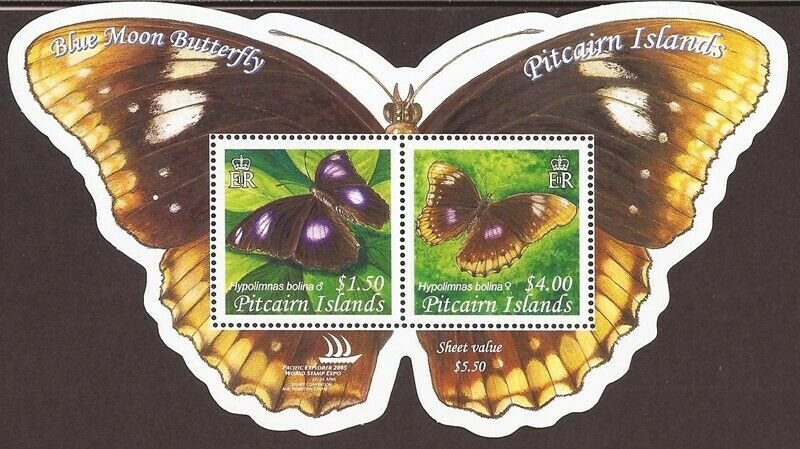 Pitcairn Islands - 2005 Blue Moon Butterfly - Stamp - Scott #615