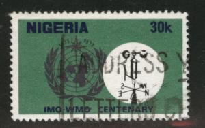 Nigeria Scott 312 used 1973 WMO stamp 