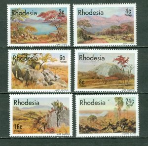 RHODESIA 1977 LANDSCAPES #381-386 SET MNH...$1.75