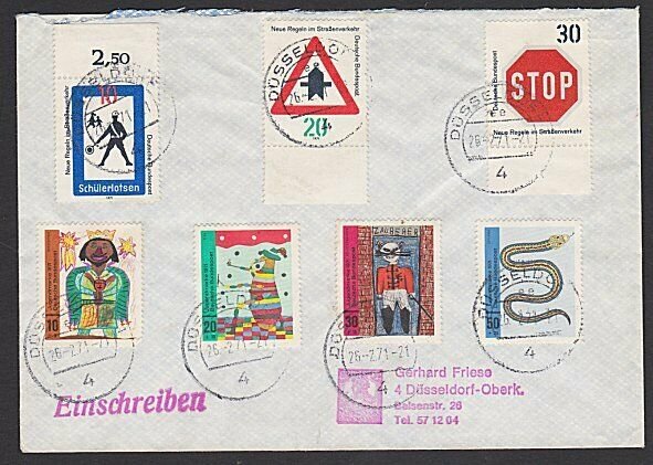 GERMANY 1971 registered cover - nice franking...............................K332