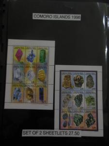 COMOROS ISLANDS : Beautiful grouping of all VF MNH S/S & Shlts. Scott Cat $174.