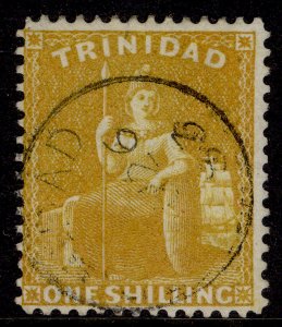 TRINIDAD QV SG78, 1s chrome-yellow, VERY FINE USED. CDS