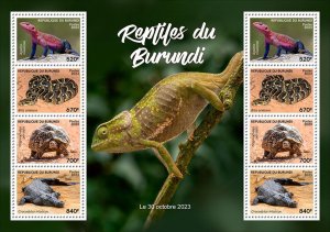 BURUNDI - 2023 - Amphibians & Reptiles -  Perf 8v Sheet #2 - Mint Never Hinged