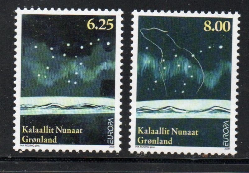 Greenland Sc 537-38 2009 Europa stamp set mint NH