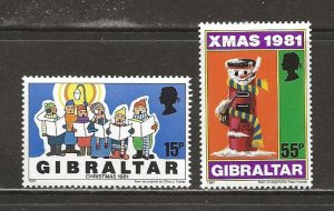 Gibraltar Scott catalog # 414-415 Mint NH