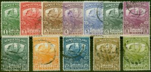 Newfoundland 1919 Caribou Set of 12 SG130-141 Fine Used