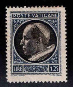 Vatican Scott 74 MH* Pope Pius XII stamp, typical centering