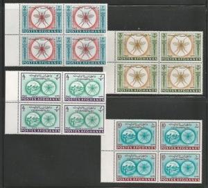 Afghanistan MNH sc# 674,A,B,F BLOCKS of 4 