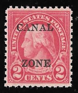 CANAL ZONE 101 2 cents Washington,Stamp Mint OG NH EGRADED XF-SUPERB 96 XXF