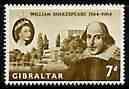 GIBRALTAR - 1964 - Shakespeare - Perf Single Stamp - Mint Never Hinged