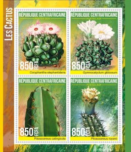 Stamps. Plants, Cactus 2023 year 1+1 sheets perforated MNH**