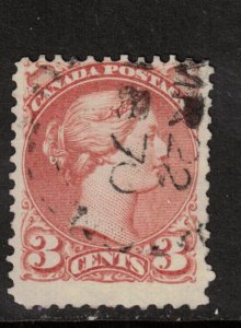 Canada #37d Used Fine With March 22 1870 Date Cancel **With Certificate**