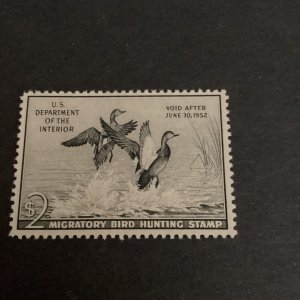 Scott#RW18 Gadwall Ducks-1951-52-$2.00 Duck Stamp MNG-US