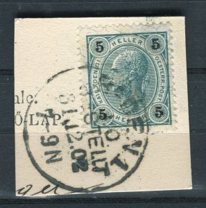 AUSTRIA; 1890s-1900s early F. Joseph issue fine used Full Postmark PIECE