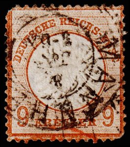 Germany Scott 25 (1872) Used G-F, CV $375.00 C