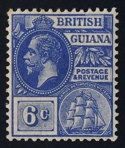 British Guiana 195 MH King George V, Sailing Ship