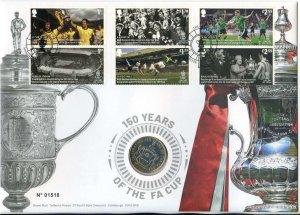 2022 THE FA CUP £2 COIN COVER, BRILLIANT UNCIRCULATED