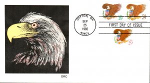 #2595-97 Eagle and Shield DRC FDC