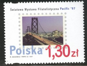 Poland Scott 3350 MNH** Pacific 97 Bay Bridge stamp